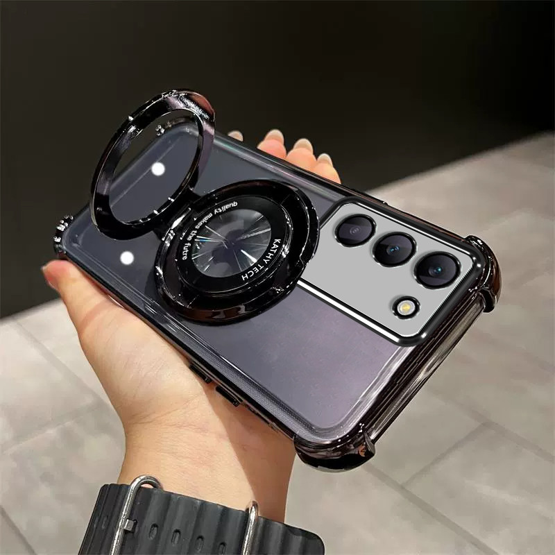 Ốp Lưng Dành Cho Vivo Y100 5G / Y100 4G tpu Chống Sốc Giá Đỡ Điện Thoại Di Động SJZJ