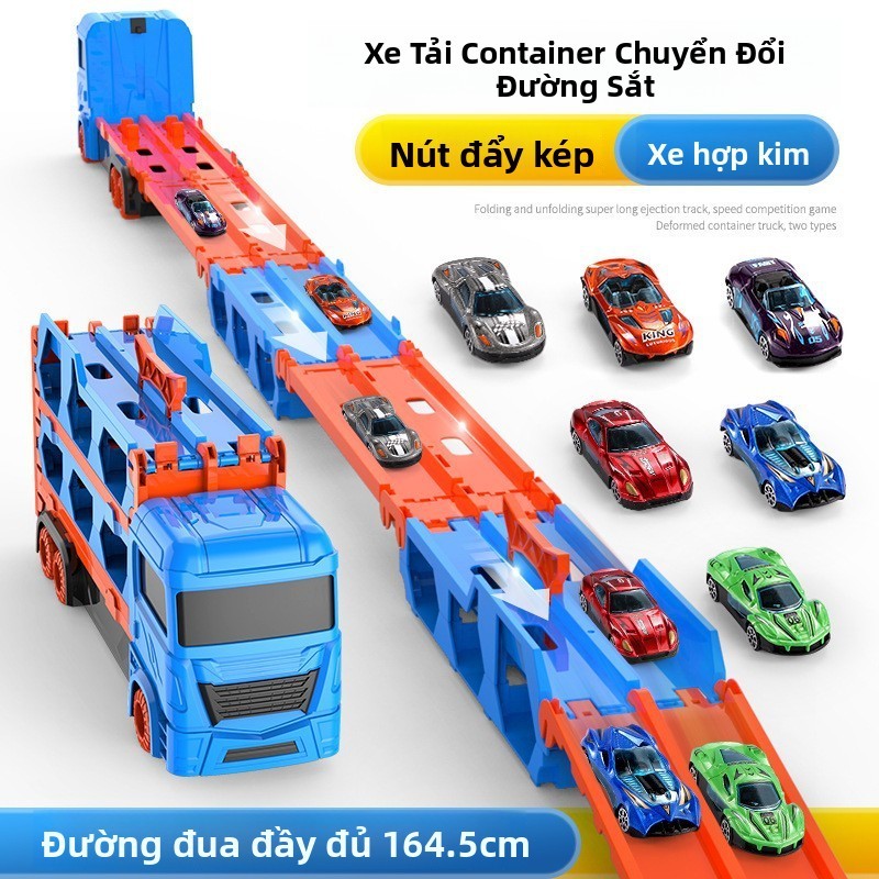 Đồ Chơi Trẻ Em Quá Khổ Phóng Đường Sắt Xe Có Thể Gập Lại Biến Dạng Xe Tải Lớn Lưu Trữ Hợp Kim Xe Ô Tô Mô Hình