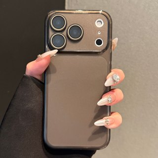 Phim Bảo Vệ Ống Kính Siêu Mỏng Màu Cam Mờ Trong Suốt Silicon Mềm Ốp Lưng Điện Thoại iPhone 17Promax 17Pro 13 14 15 16 Pro Max Chống Sốc Nam Nữ Vỏ Di Động
