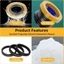 FANIELLAPOWELL 3 Dầu bôi trơn vòng O, Mỡ silicon lâu trôi không thấm nước, Dầu mỡ bôi trơn chịu nhiệt độ cao cấp thực phẩm đa năng Thiết bị phòng tắm