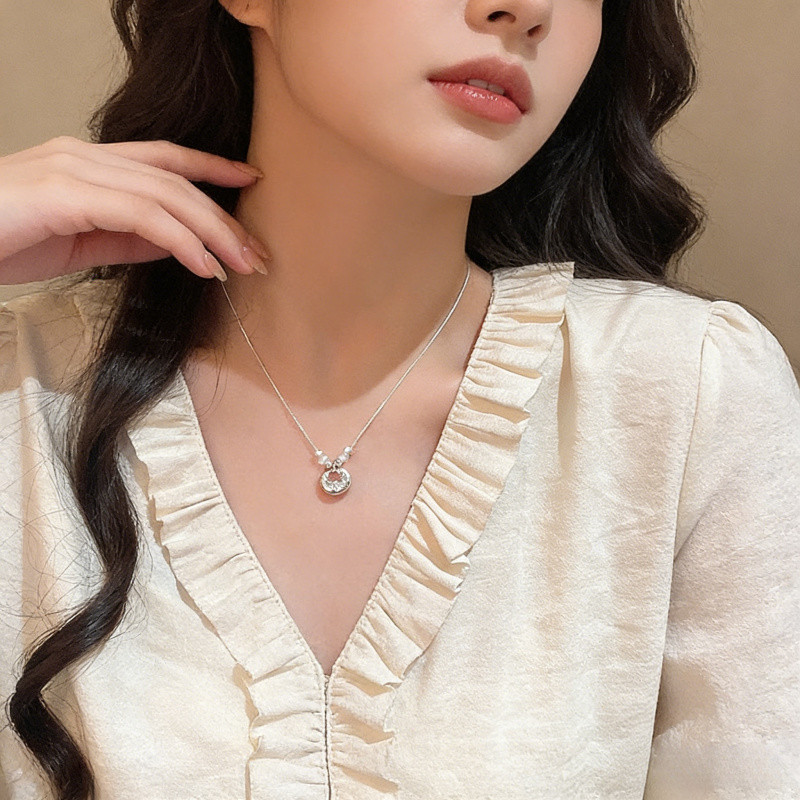 Đồ trang sức mới dành cho nữ - Dây chuyền vòng cổ cổ cao cấp xương, phong cách Trung Hoa sang trọng