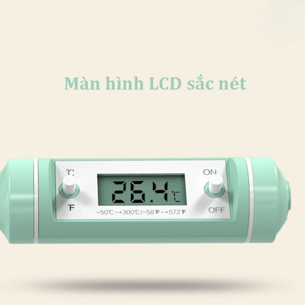 Nhiệt Kế Điện Tử Misuta Nhiệt Kế Inox 304 Đo Nước Pha Sữa DouDou A22