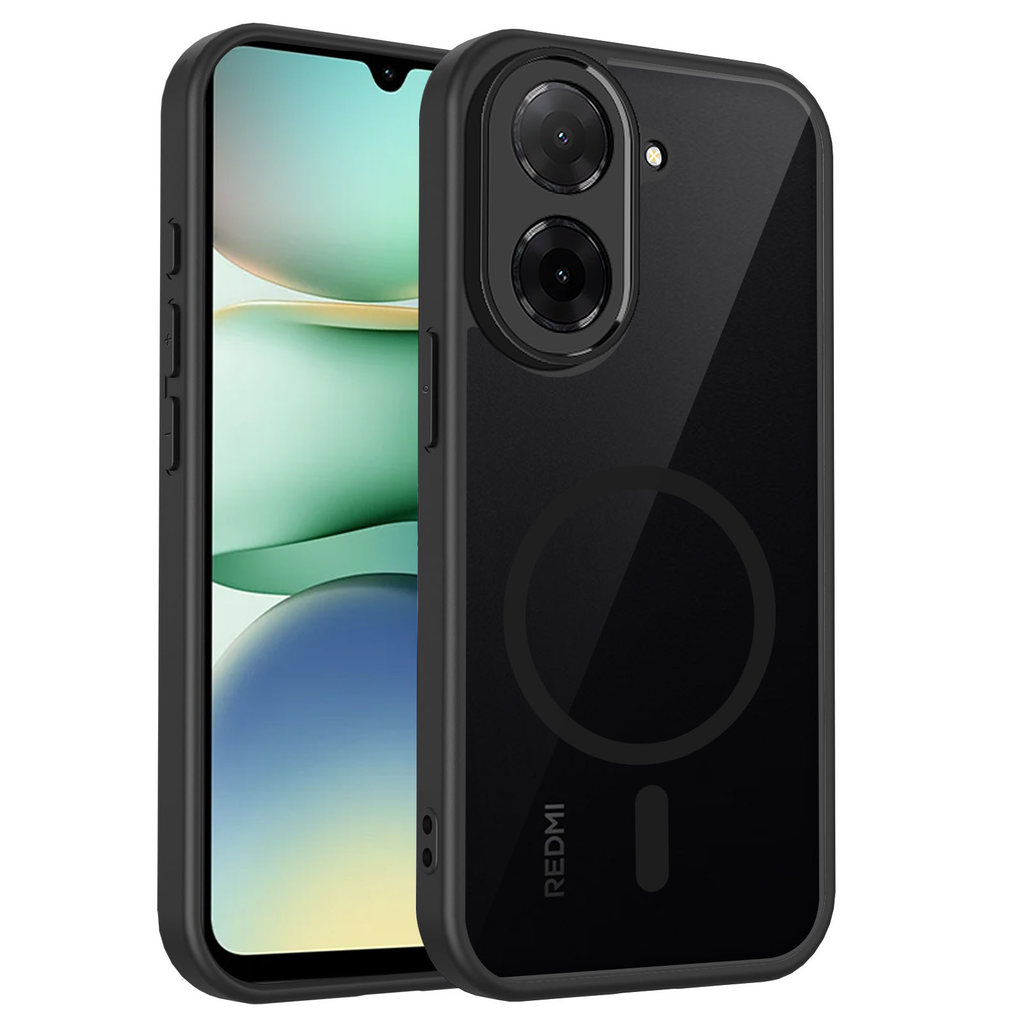 Ốp lưng Redmi A5 Vỏ thu hút từ tính màu đen mờ cho ốp điện thoại Redmi A5