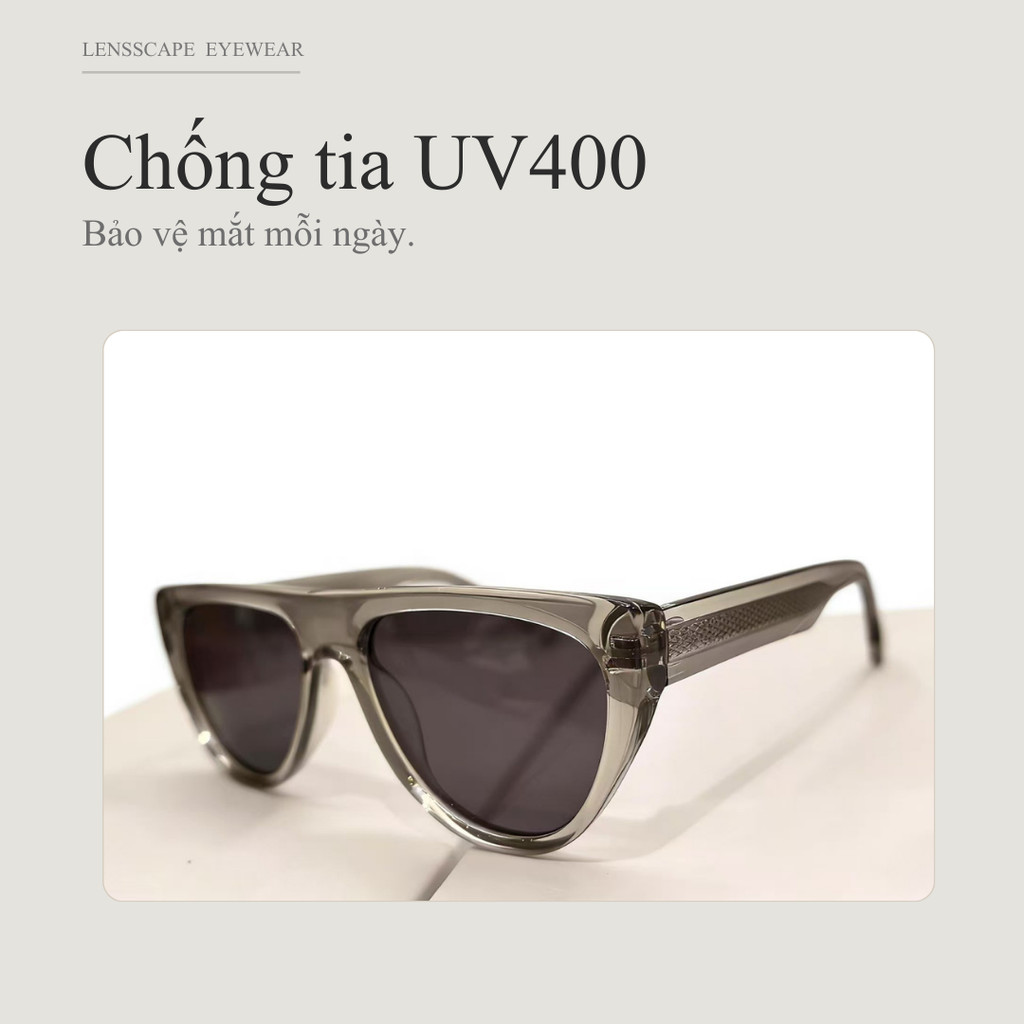 Kính mát mắt mèo phân cực | Gọng TR90 cao cấp - Tròng TAC UV400 | Lensscape
