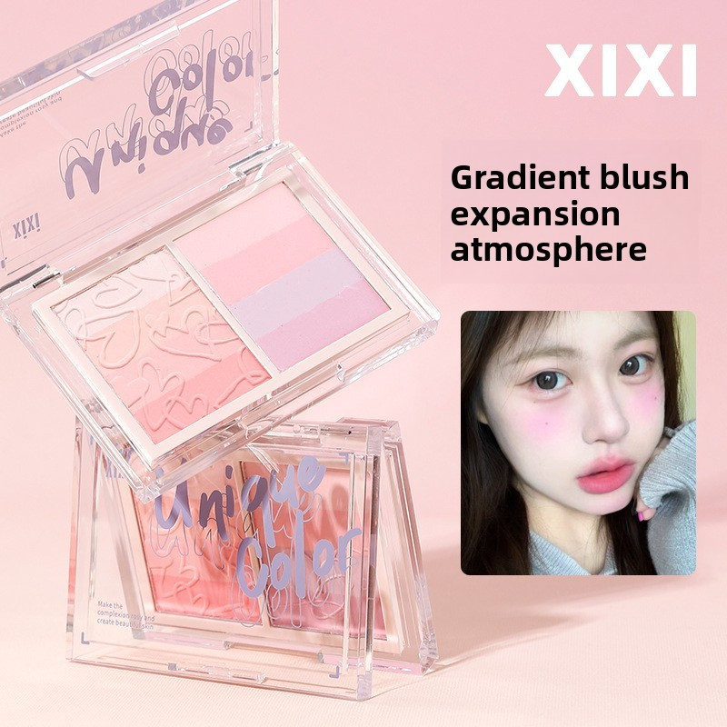 XIXI D717 Má Hồng Phấn Mịn Lên Màu Tự Nhiên, Blush Gradient Dễ Tán, Trang Điểm Hằng Ngày