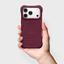 Ốp điện thoại silicon lỏng màu tím dâu tằm cho iPhone 17 Pro Max / 17Pro Air 16 15 14 13 Pro Max Vỏ bảo vệ chống sốc từ tính