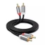 Dây AV RCA 2 đầu đực sang 2 đầu đực hoa sen âm thanh stereo Dây 2RCA Hoa Sen،Dây AV RCA، Chất liệu Cao Cấp