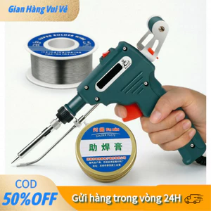 【48h】Bộ dụng cụ hàn cơ bản dành cho kỹ thuật viên: mỏ hàn cầm tay, dây hợp kim thiếc và keo hàn chống oxy hóa.