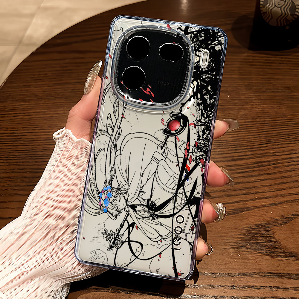 Ốp Điện Thoại Trong Suốt Mềm Anime FRIEREN Cho iQOO 15 / 13 / 12 Neo 11 / Neo 10 Z9 Z10 Z11 Turbo / Z10 Turbo + Neo 9 Z9X Z8X ‌Bảo vệ Camera Vỏ iQOO chống sốc