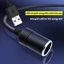 【COD】Dây USB sang tẩu 12V dài 40cm, hỗ trợ sạc nhanh 12W, tương thích GPS, DVR và nhiều thiết bị khác.