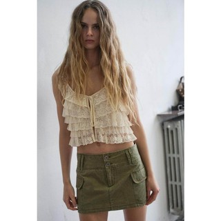 Áo Vest ren cổ tròn không tay cổ tròn Z Spring 7521028
