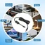 Cáp nguồn BTM Độ bền Type C PD60W sang DC5525 Có thể điều chỉnh LED đầu ra 5V 20V