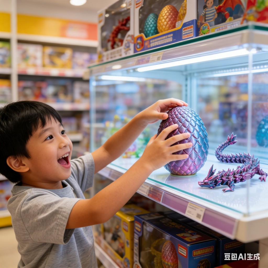 Trứng Rồng Ma Thuật Với Hình Rồng 3D In Đá Quý Rồng Đồ Chơi Trang Trí Quà Tặng