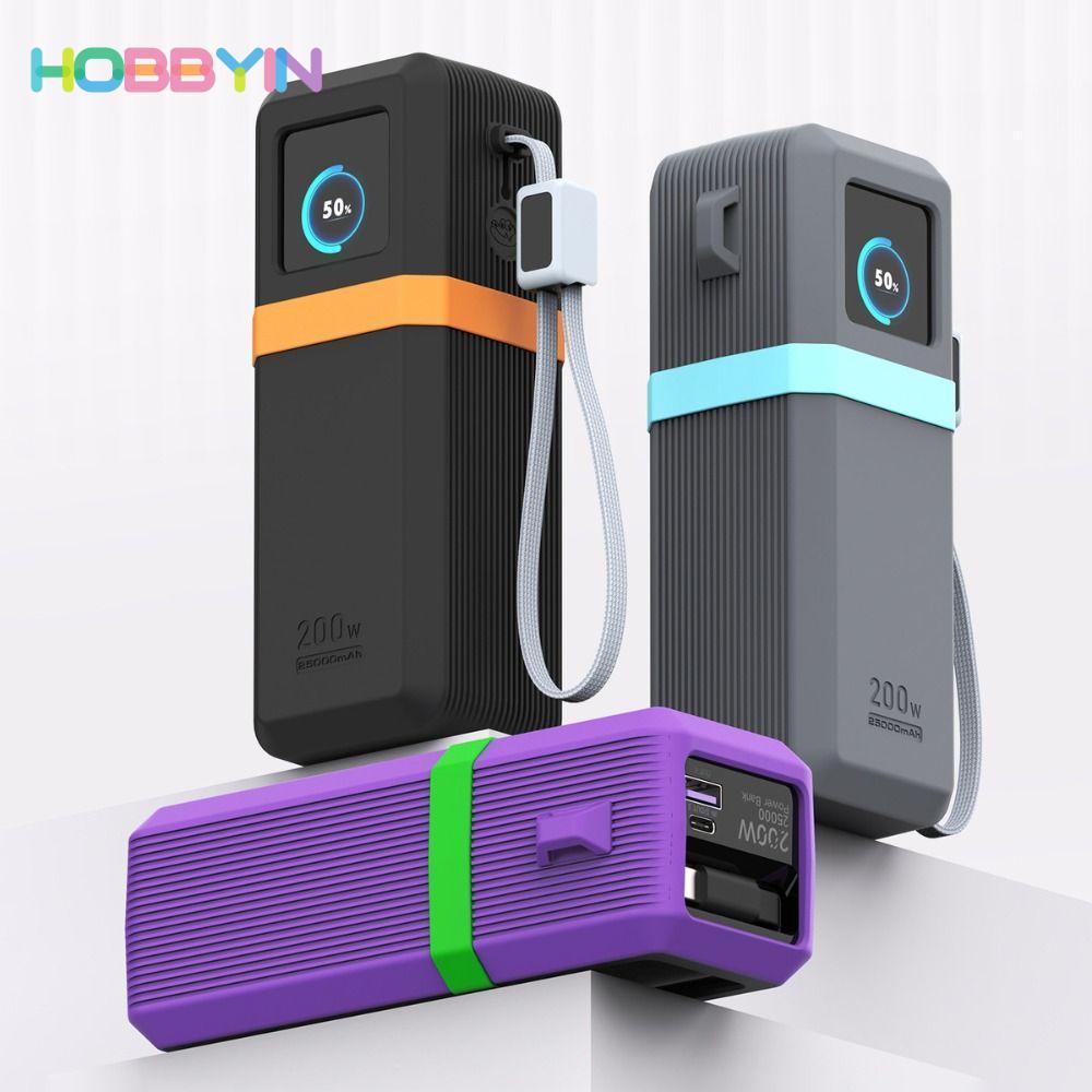 HOBBYIN Silicone, Bảo vệ chống bụi di động, Vỏ bảo vệ mềm chống sốc chất lượng cao cho UGREEN 200W 25000mAh Power Bank-PB728 Travel