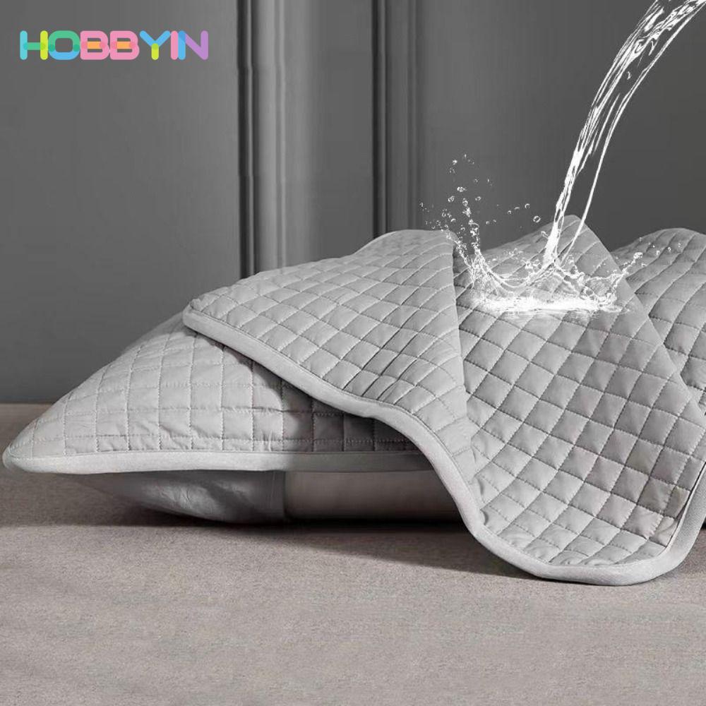 Tấm bảo vệ gối HOBBYIN, Vỏ gối lớp cách ly chống nấm mốc, Vỏ gối chống mồ hôi bằng vải Cotton