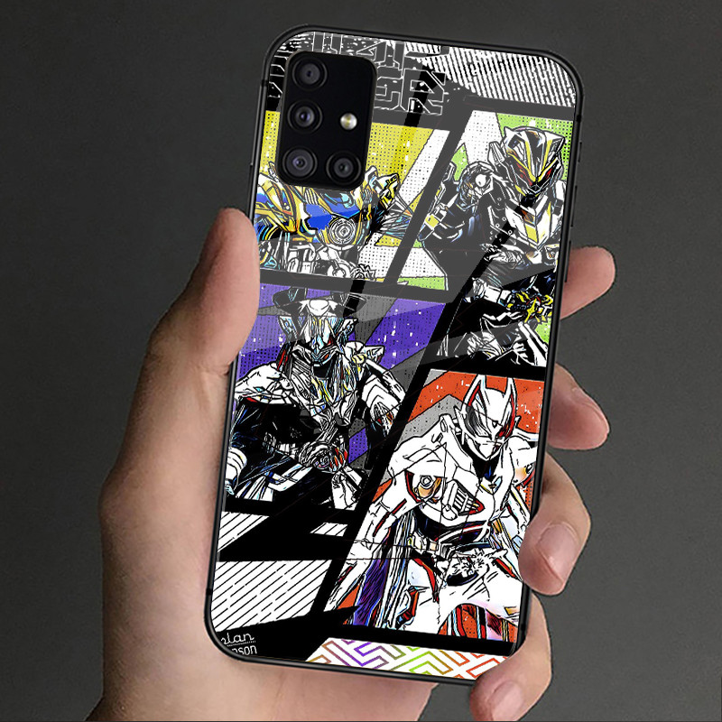 Ốp Điện Thoại Kính Kamen Rider 07 Cho Samsung Galaxy S9 Plus S10 S10e S20 FE S20 Plus S21 S22 S23 S23 Ultra Note 9 10 Plus Note 20 Ultra Cover