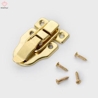 [PCW-T] 4 Chiếc Trang Sức Vintage Hộp Gỗ Hẹp Ngăn Kéo Chốt Vali Trang Trí Chốt Chốt Bule Khóa Phần Cứng Nội Thất
