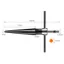NOTE1 2 Cái / bộ Dụng cụ khoan côn, Bộ mũi khoan côn bằng thép Carbon 3-13mm 5-16mm, Dụng cụ mở lỗ cầm tay chuôi tròn hình lục giác