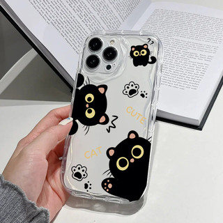 Ốp Lưng Mèo Đen Cho Huawei Honor X7D X9D X8C X5C X9B X8A X8 X7B X7A X6A X6B X6C X5B 400 Lite Pro X5 Plus Silicon Siêu Mỏng Hàn Quốc Bảo Vệ Camera Nóng Vỏ Retro