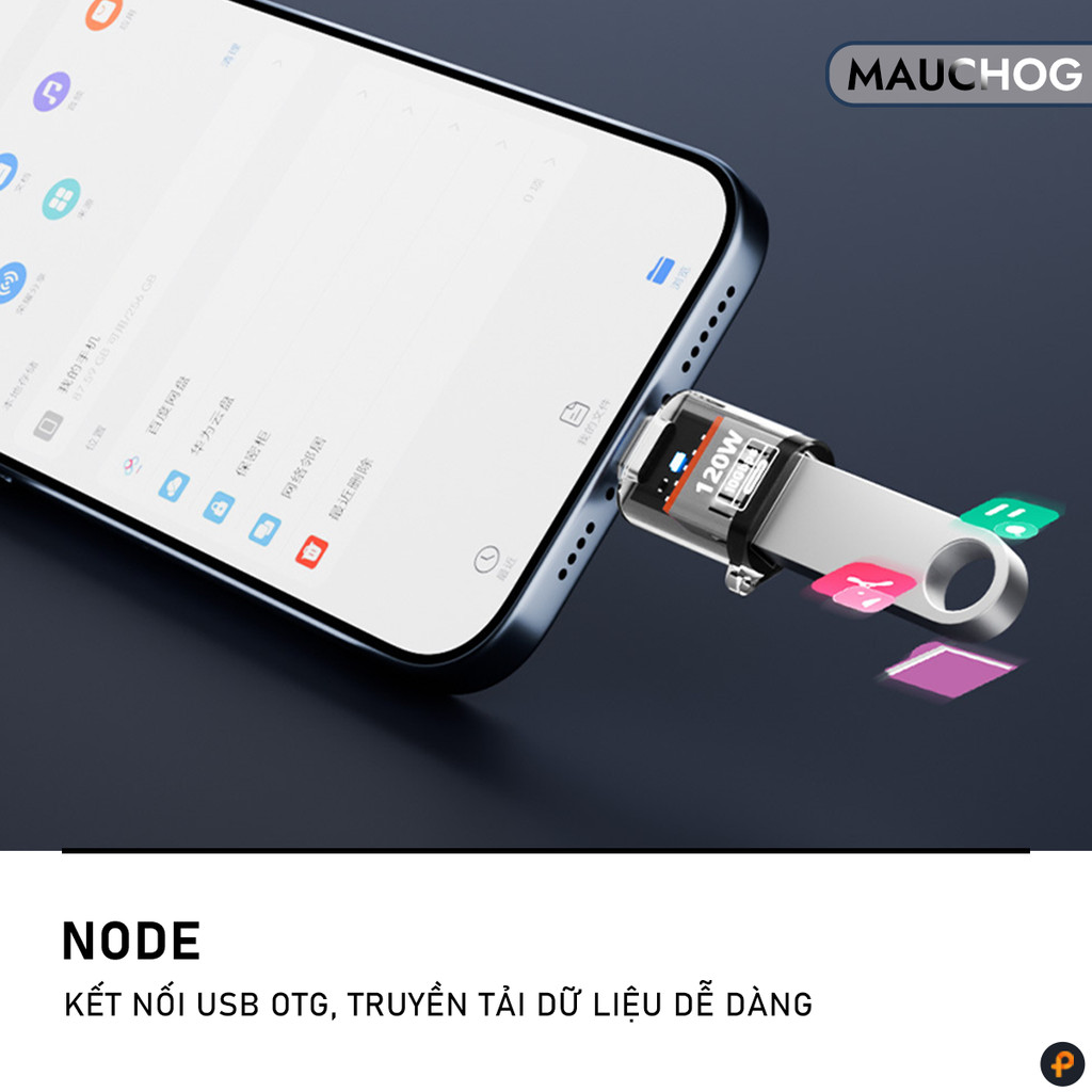 Đầu Chuyển Đổi Cổng USB 3.2 Sang Type C 10Gbps Hỗ Trợ OTG Cho Điện Thoại iPhone iPad Macbook