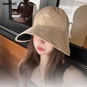 Mũ ngư dân SMILE, Mũ chống nắng rộng vành chống tia cực tím dành cho nữ, Mũ đi xe đạp chống nước nhanh khô hợp thời trang ngoài trời mùa hè