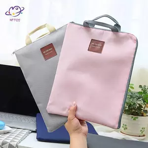 Túi đựng hồ sơ A4 nhiều lớp văn phòng HFTOY Túi đựng hồ sơ vải Oxford cầm tay Lưu trữ học sinh ~