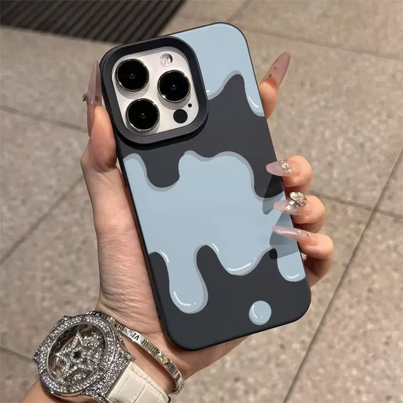 Ốp Silicon Kèm Túi Nhỏ Chống Rơi Cho iPhone 11-16 Pro Max