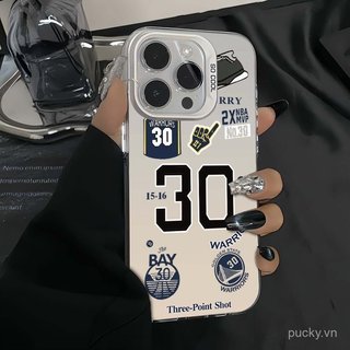 Ốp điện thoại Warrior No. 30 Bóng Rổ Thể Thao Thích Hợp Cho iPhone 13promax 13 14 15 16 promax 16pro xr xsmax 17promax 11pro 12pro 14promax Vỏ Bảo Vệ Chống Sốc