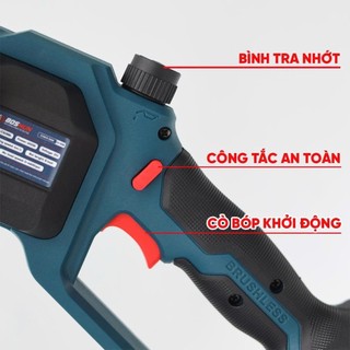 Máy Cưa Xích BOSHUN BS-CS08BL, Lam Xích 8inch, Không Chổi Than - 15cell - Có Tra Nhớt