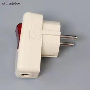 Ổ cắm điện EU 16A 250V của Đức có công tắc BẬT / TẮT màu đỏ Đầu nối dây thụ thể loại E có thể điều chỉnh cho thiết bị Đẹp