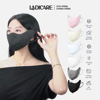 [Combo 200 Cái] Khẩu trang 9A PRO MASK LADICARE 5 lớp bảo vệ toàn diện, ôm sát mặt chống nắng, uv & bụi hiệu quả