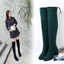 VNMZG34-39 Giày Bốt Co Giãn Kích Thước Lớn Over-the-Knee Matte Da Lộn Mỏng Hơn Nhìn Đẹp Chân Bên Dây Kéo Rider Giày Sau Trang Trí Buộc Dây