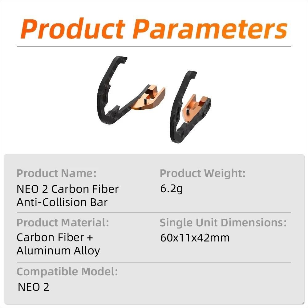 DJI NEO 2 Gimbal Bumper Chống Sốc Sợi Carbon Bảo Vệ Ống Kính Drone Phụ Kiện Nhẹ