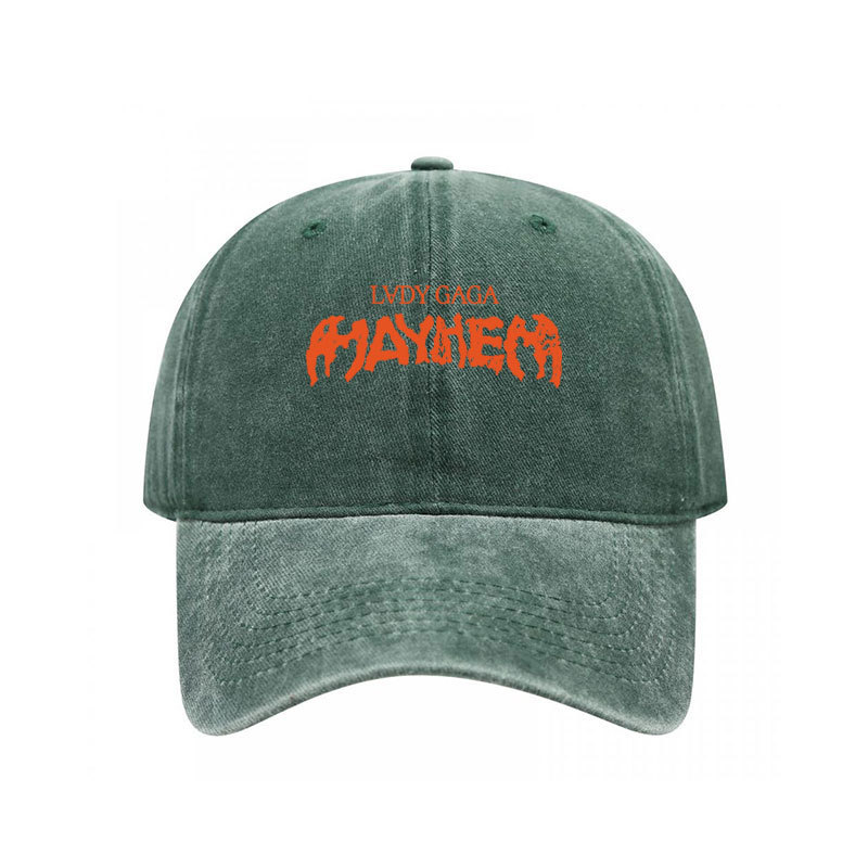 Mũ bóng chày nam vintage Lady Gaga Mayhem Album logo, chất liệu cotton, điều chỉnh size phù hợp cho mọi thời tiết