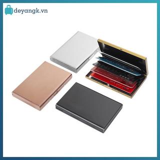Deyangk hộp thép không gỉ 6/10 khe đựng giấy phép lái xe, thẻ tín dụng, chống trộm, bàn chải, túi đựng kim loại VN