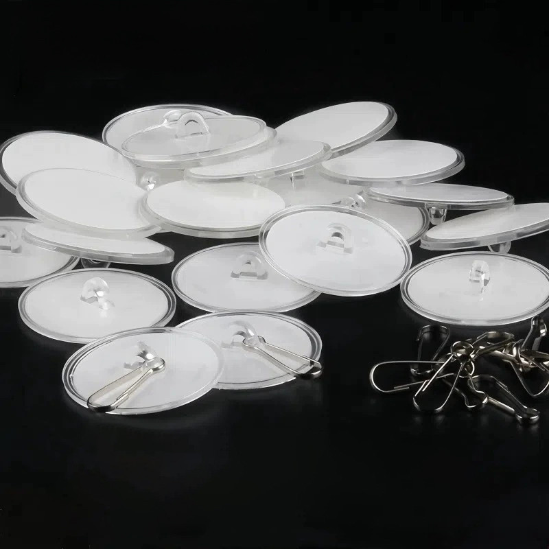 20 / 50 Chiếc Nặng Rõ Ràng Dính Móc Không Khoan Treo Tường Trần Gia Đình Phụ Kiện Nhỏ