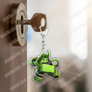 Trending Game Cartoon Phighting Chibis Keychains for Accessories Bag Keyrings Jewelry Fans Friends Gifts