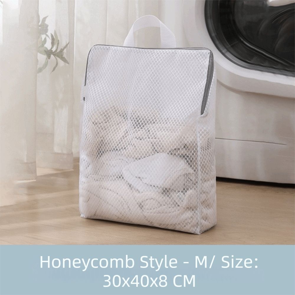 Túi lưới YUUKII đựng đồ lót, áo ngực, tất, có dây kéo; giỏ giặt polyester mịn cho máy giặt