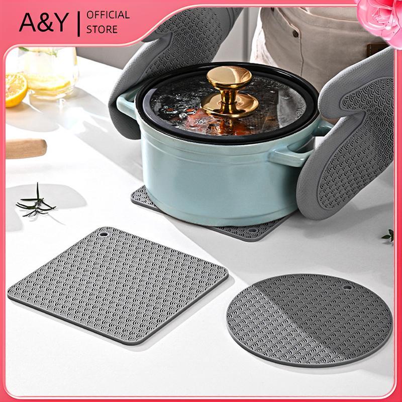 Thảm bếp cảm ứng bằng silicon A & Y Bảo vệ chống cháy Tấm nướng cảm ứng Tấm bảo vệ phụ kiện nhà bếp.