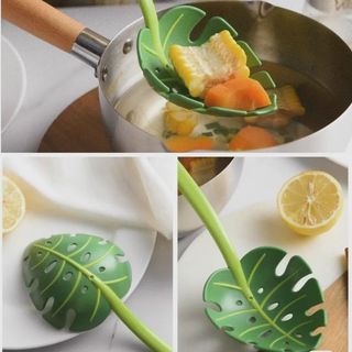 Hộ Gia Đình Lo Mein Hoạt Hình Hàng Hóa Lọc Thìa Hình Lá