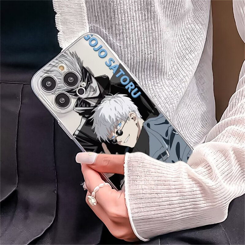 Ốp Điện Thoại Anime Jujutsu Kaisen Cho Redmi 15C 14C A5 A3 13 10C 12C 13C 12 4G 9C 9A 9T 9i 10A 10 K40 Pro A1 A2 Plus Gojo Satoru Itadori Yuji Thời Trang Trong Suốt