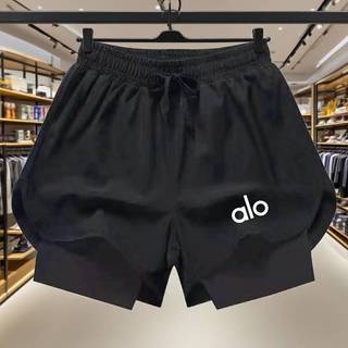 Summer Running Swimming Track and Field Quick-Drying Sports Casual Versatile Anti-Wardrobe Malfunction Shorts Trendy Double Layer Fake Two Pieces Pants dCV5