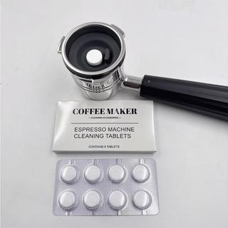 Máy pha cà phê Viên làm sạch 8-Count Mạnh mẽ Đa năng Descaler Hương vị Cải thiện Máy pha cà phê Làm sạch Pods shopidaevn