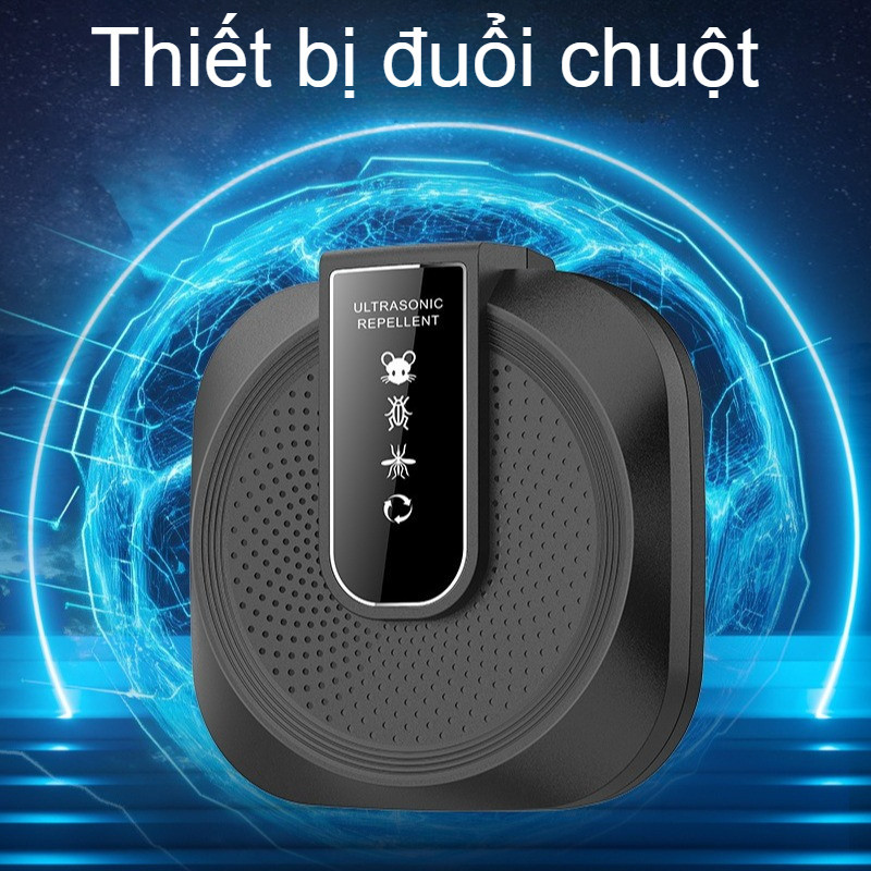 Máy Đuổi Chuột Siêu Âm Tần Số Cao Công Suất Lớn, Tự Động Đổi Tần Số, An Toàn Cho Gia Đình và Vật Nuôi