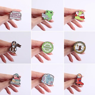Set 3 Huy hiệu Hoạt hình Dễ thương từ Kim loại, Thiết kế sáng tạo - Phụ kiện cá tính cho Balô và Quần áo