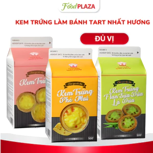 Kem Trứng Làm Bánh Tart Nhất Hương 500G Thơm Béo Đủ Vị Tiện Lợi