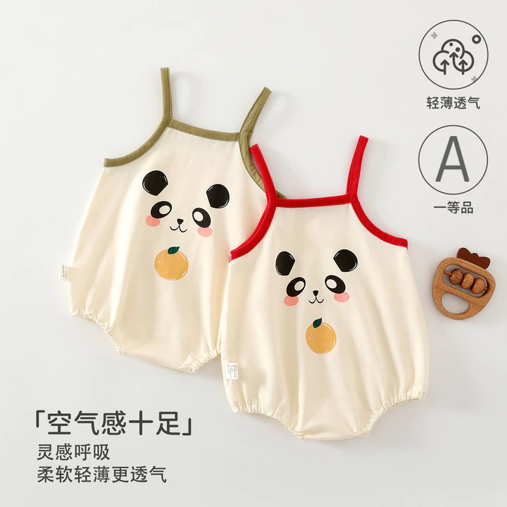 Quần Áo Bé Quần Áo Bé Lớp Một Cotton Quấn Quần Áo Mùa Hè Cho Bé Sling Quần Áo Tam Giác Áo Liền Quần Quần Áo Đi Chơi Anyang Quần Áo Trẻ Em