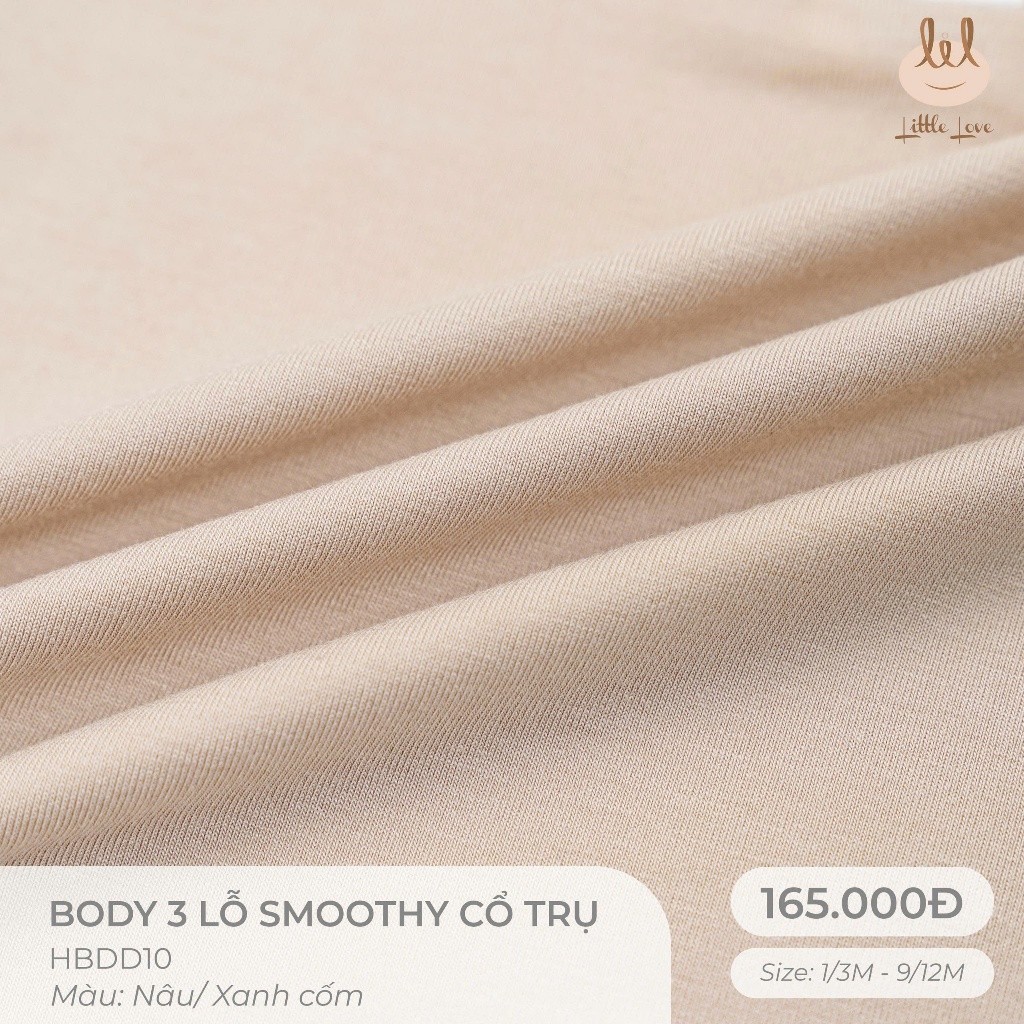 BỘ BA LỖ SMOOTHY CỔ TRỤ [ SIÊU MỀM, MÁT, MỊN CO DÃN VÀ THẤM HÚT ] SZ 1/3M -9/12M (HBDD10)