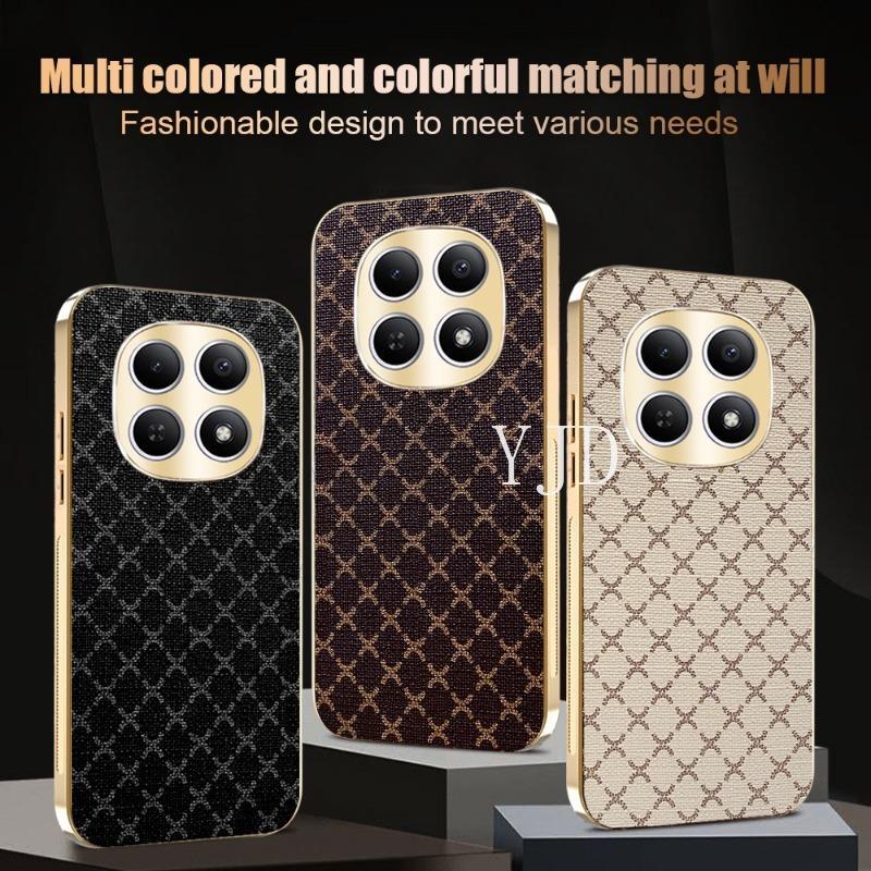 Ốp Lưng Cho Redmi Note 15 Pro Note15Pro + Phong Cách Mới Thời Trang Sang Trọng Da Mạ Điện Khung TPU Chống Rơi Điện Thoại