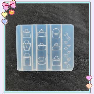 [beautifulhome] 1 Cái 3D Hoạt Hình Dễ Thương Túi Hình Móng Tay Nghệ Thuật Trang Trí Khuôn Diy Silicone Trong Suốt Móng Tay Nghệ Thuật Mẫu Khuôn Móng Tay Móng Tay Quyến Rũ Quà Tặng [Làm Đẹp]